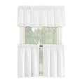 thumbnail image 1 of Collections Etc Martine Rod Pocket Caf� Curtain Set - Includes Valance & Two Tiers, 1 of 2