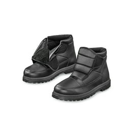 Collections Etc Water Resistant Fleece Insulated Snow Boots with Flip Out Ice Grippers and Skid Resistant Soles Mens 11 Walmart