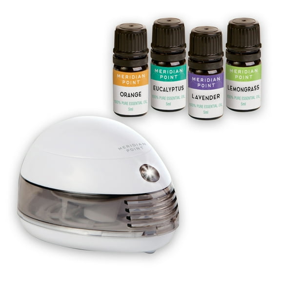 Collections Etc Meridian Point Mini Portable diffuser with essential oils