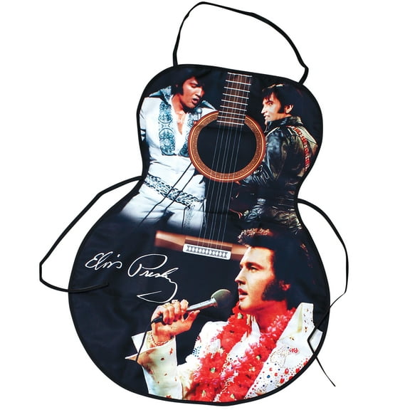 Collections Etc Midsouth Products Elvis Presley Apron in Shape of Guitar