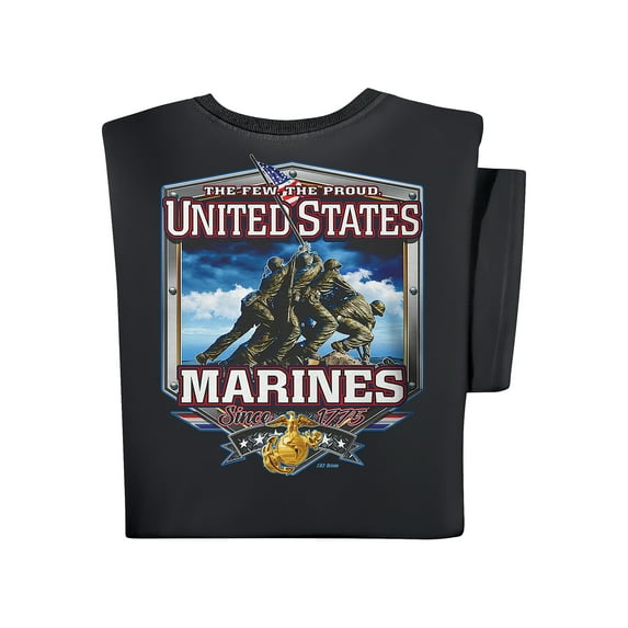 7.62 Design USMC Iwo Jima Men's T-Shirt Black X-Large