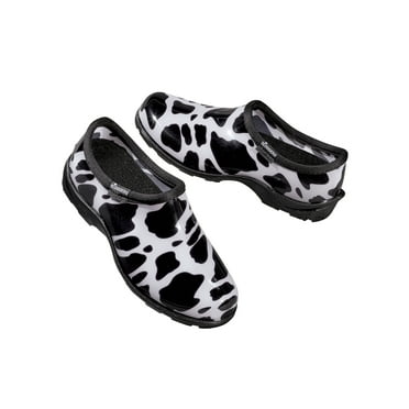 Collections Etc Moo Cow Sloggers Outdoor Waterproof Garden Shoes