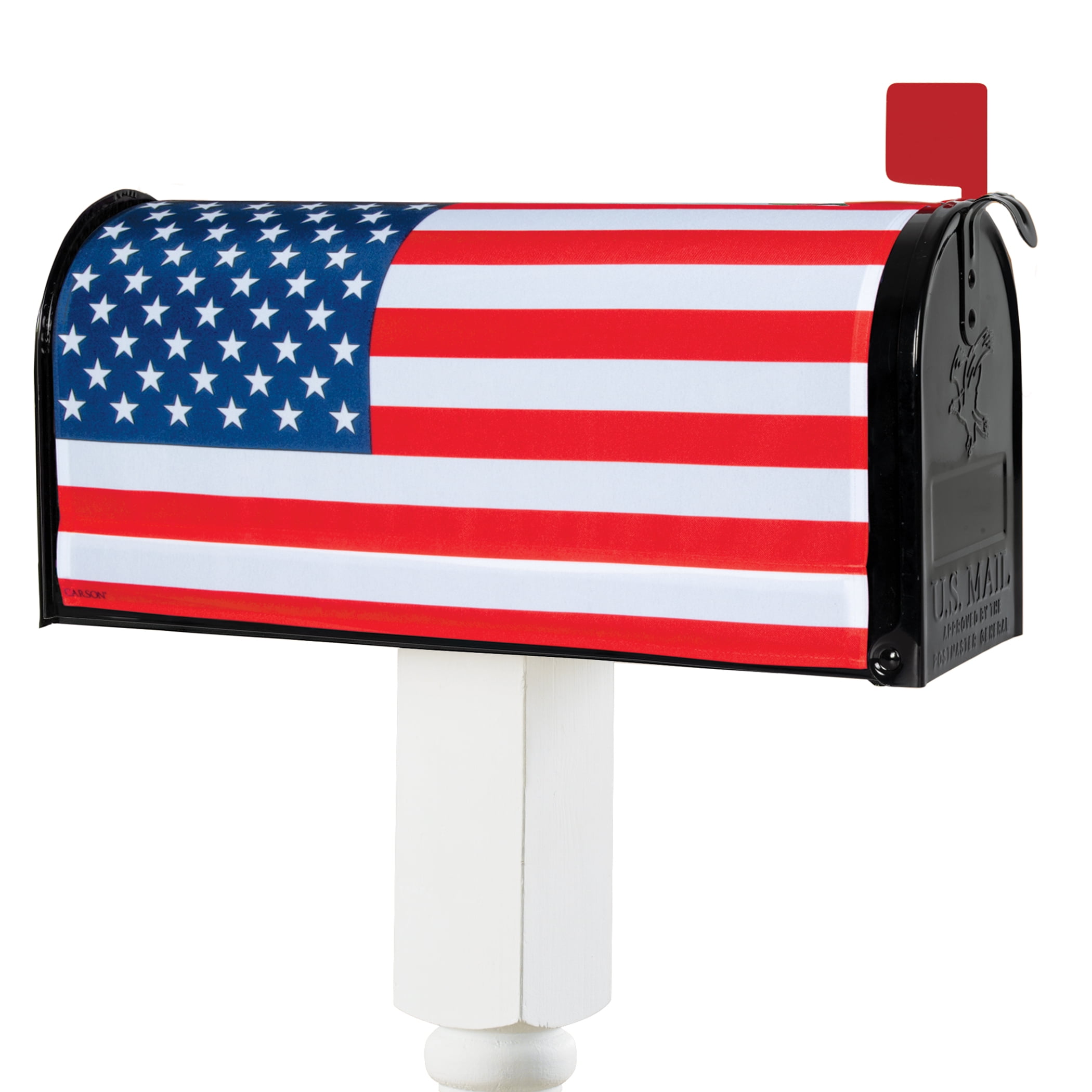 Collections Etc Patriotic American Flag Magnetic Mailbox Cover