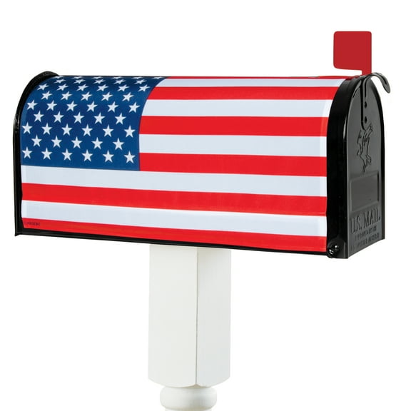 Collections Etc Patriotic American Flag Magnetic Mailbox Cover