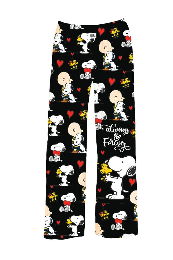 Collections Etc Peanuts Always & Forever Elasticized Waist Drawstring Lounge Pants