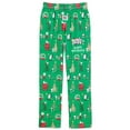 thumbnail image 1 of Collections Etc Peanuts Christmas Holiday Green Lounge Pants, 1 of 3