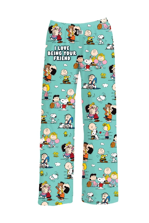 Collections Etc Peanuts I Love Being Your Friend Drawstring Lounge Pants