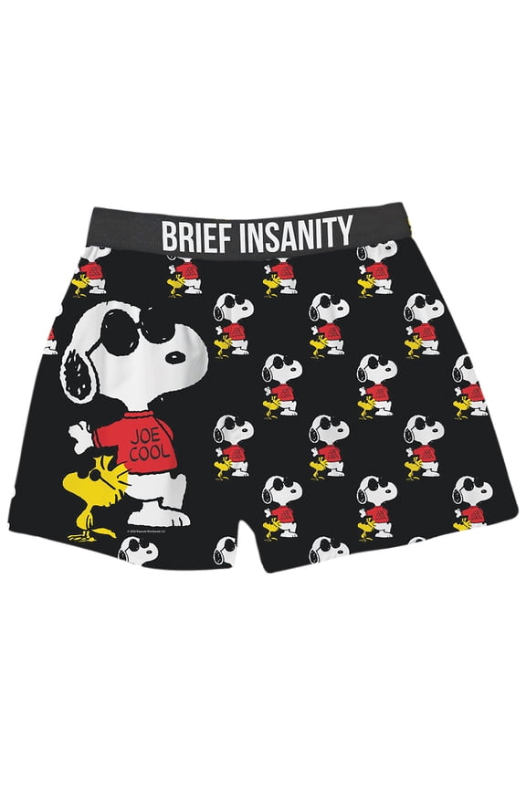 Collections Etc Peanuts Joe Cool Brief Insanity Boxer Shorts