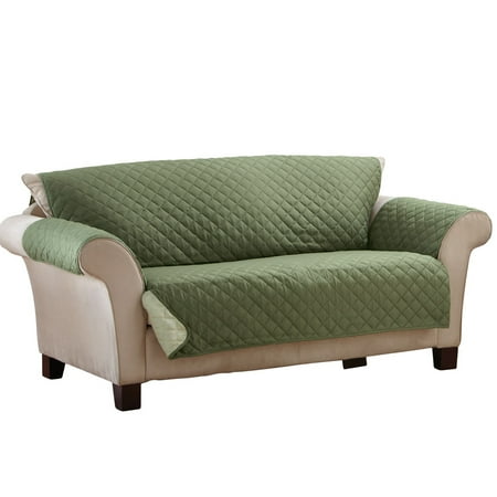 Collections Etc Pegasus Home Reversible Furniture Protector, Sofa, Olive/Sage