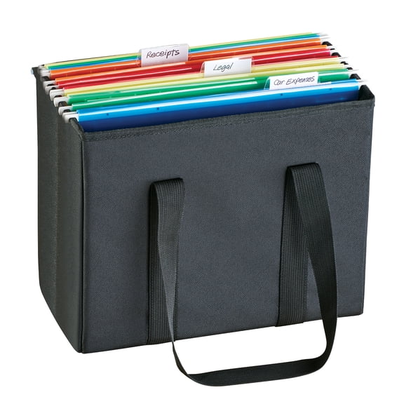 Collections Etc Portable & Foldable Documents & Files Tote Bag with Handles
