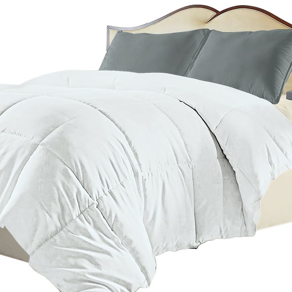 Collections Etc Quilted Down Alternative Solid Comforter