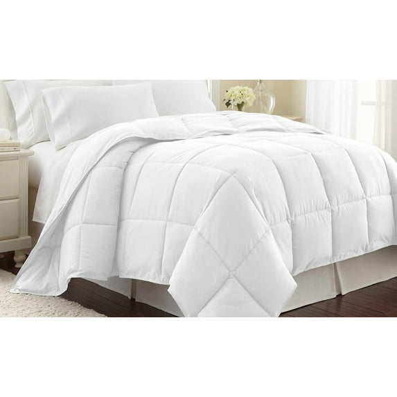 Collections Etc Quilted Down Alternative Solid Comforter