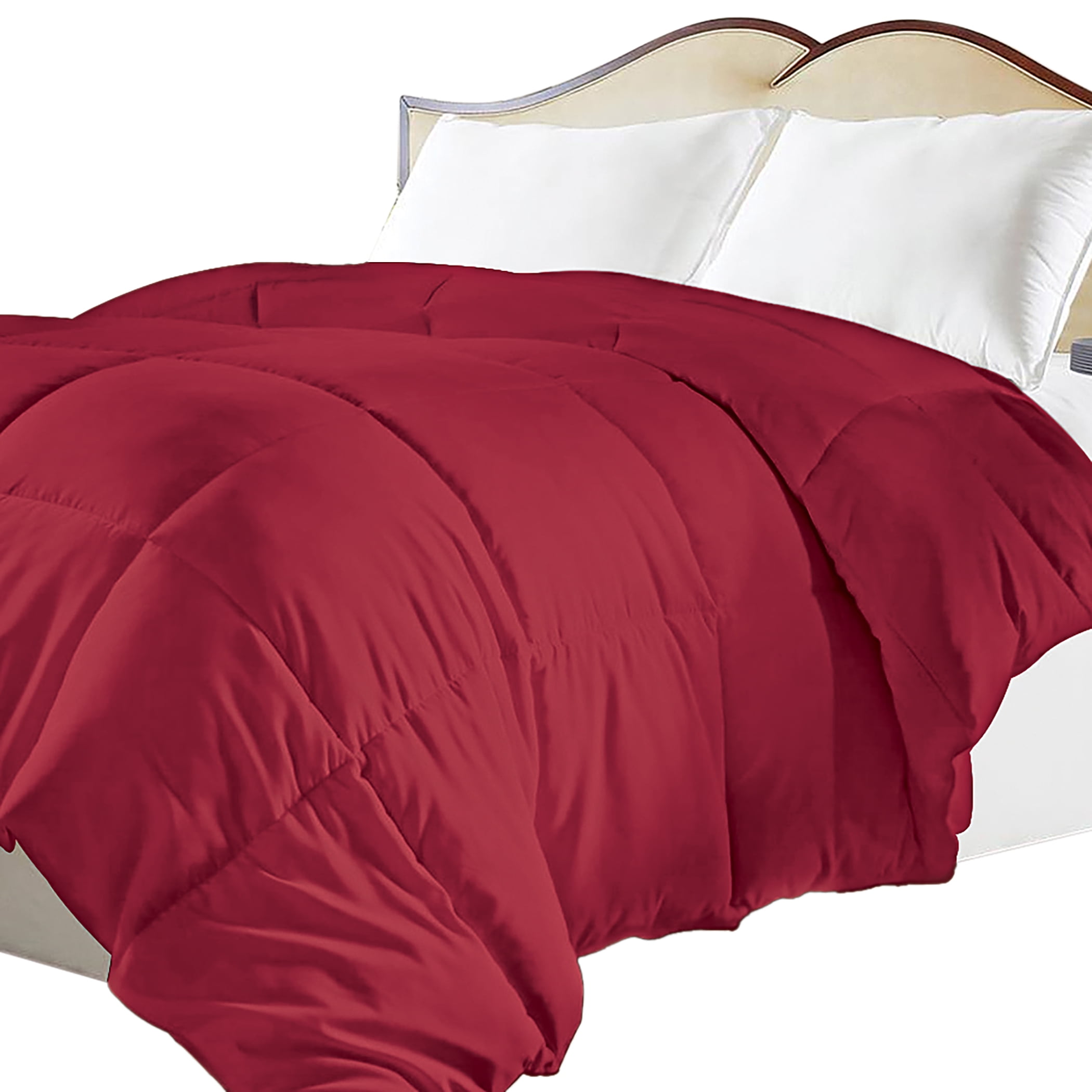 Burgundy Full Down Alternative Microfiber Comforter Set