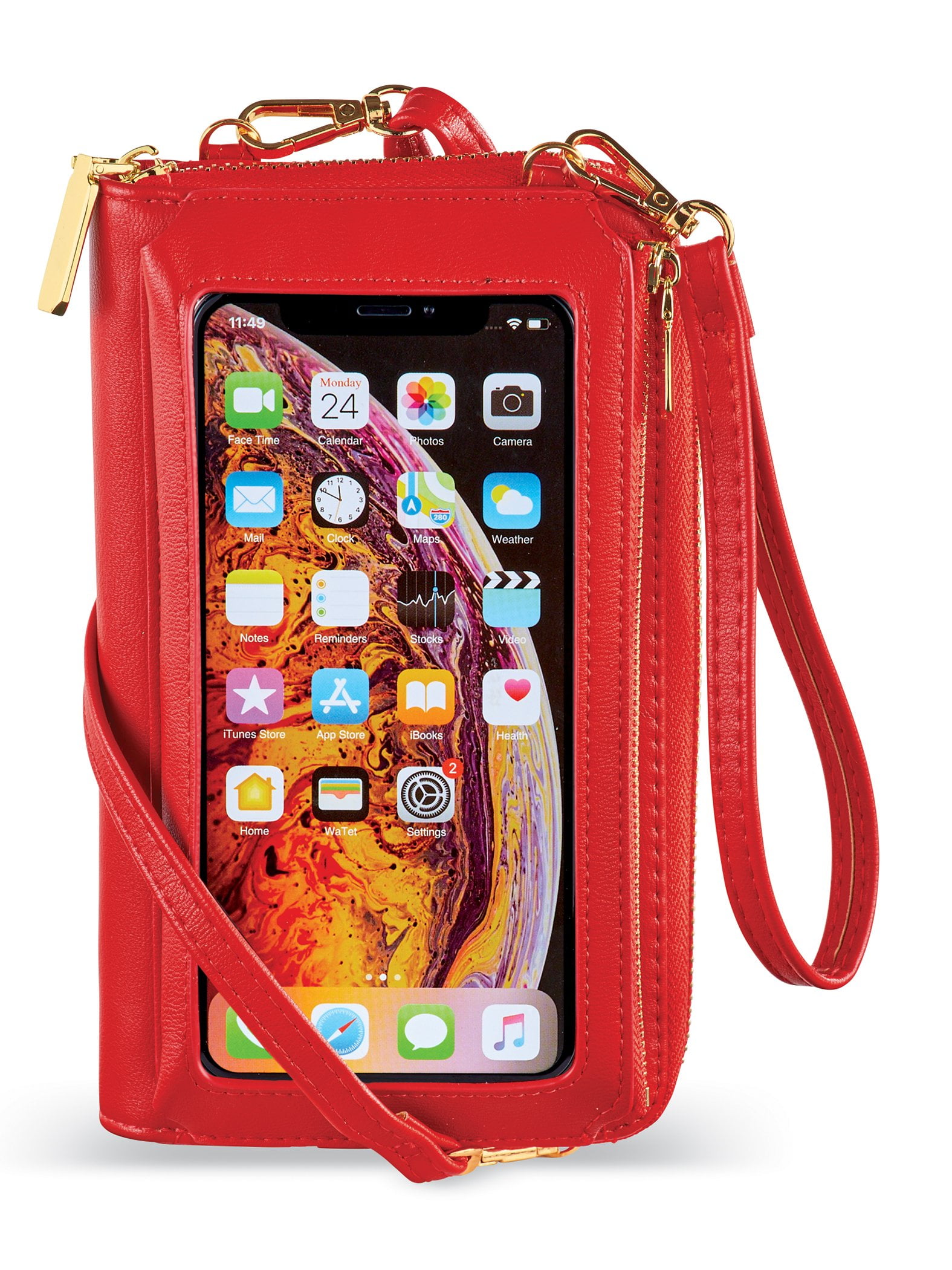 Rfid phone store wallet crossbody
