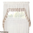 thumbnail image 1 of Collections Etc Renaissance Home Fashion Lillian Swag Pair with Macrame Band, 56" X 38", Ivory, 1 of 2