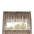 thumbnail image 1 of Collections Etc Renaissance Home Fashion Lillian Valance with Macrame Band, 58" X 12", Linen, 1 of 2