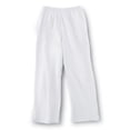 thumbnail image 1 of Collections Etc Samanthas Style Shoppe Women's Elastic Waist Comfortable Cropped Capri Pants, White, Medium, 1 of 8