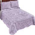 Collections Etc Scalloped Chenille Cotton Luxury Bedspread