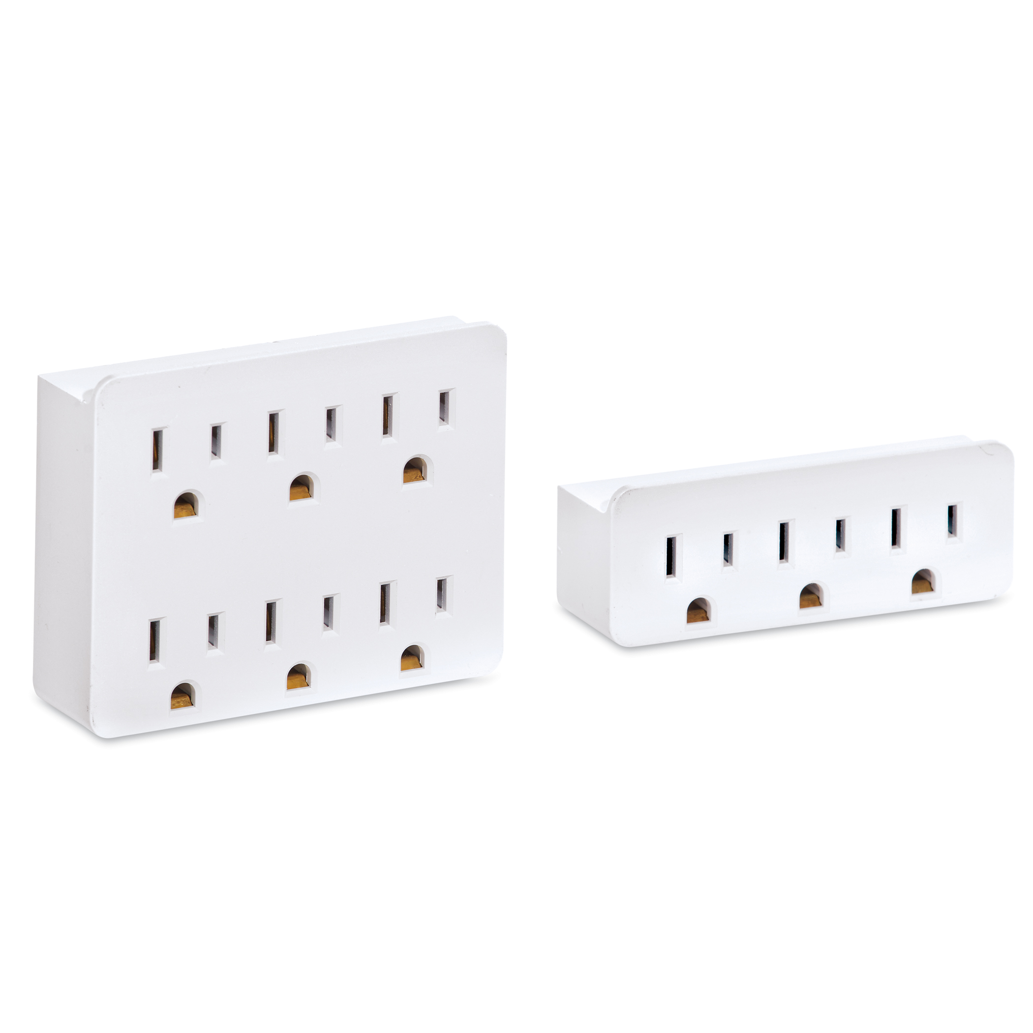 Collections Etc Set of 2 Wall Outlet Extenders Includes 3 and 6 Multi Outlets