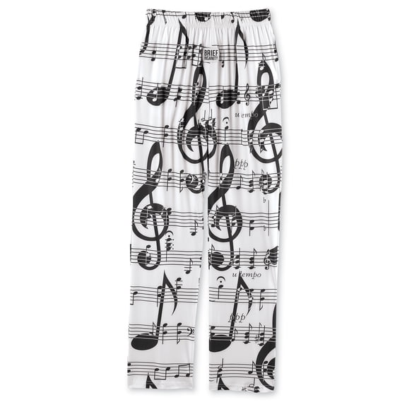 Collections Etc Sheet Music All-Over Music Note Graphics Lounge Pants