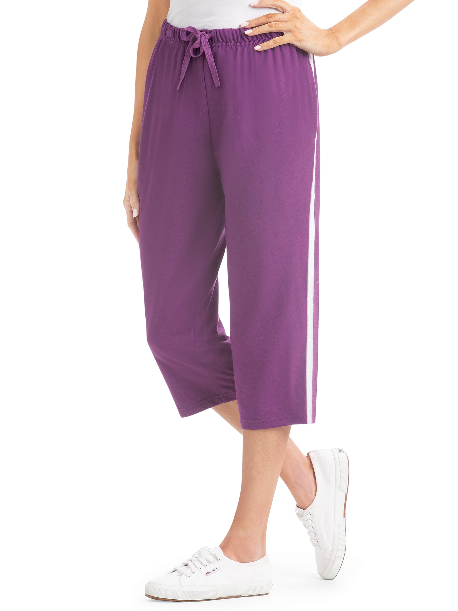 No Nonsense Women's Cotton Capri with Smart Temp, Sizes S-XXL