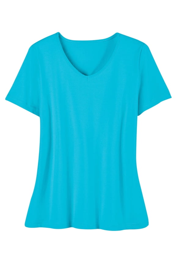 Soft Knit V-Neck Tee