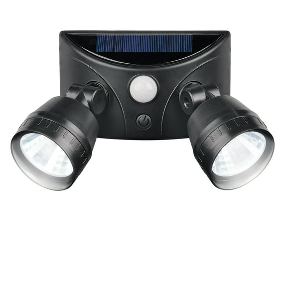 Collections Etc Solar Powered Security Light with Motion Sensor