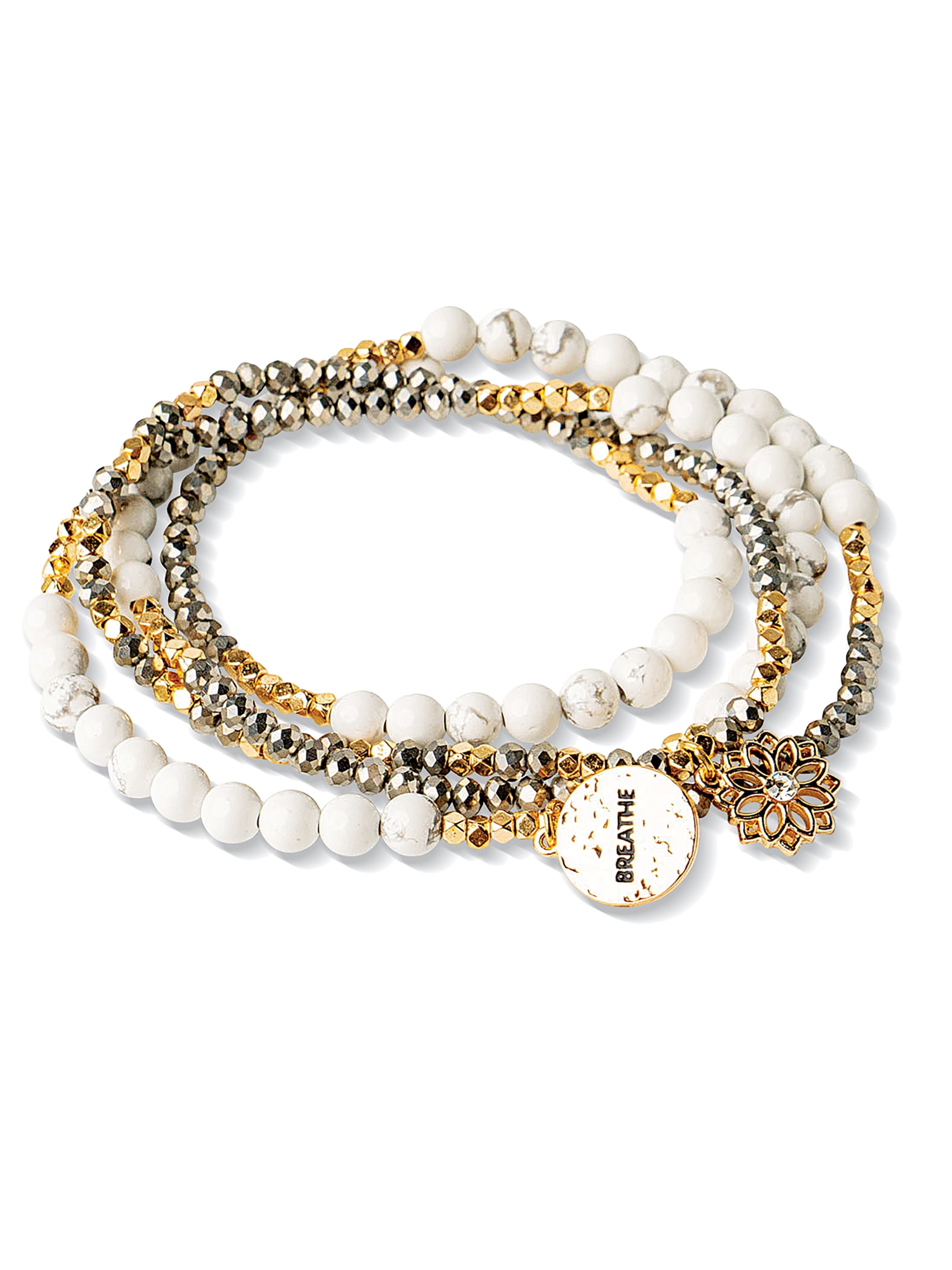 Collections Etc Soul Stacks Wrap Charm Bracelet & Necklace