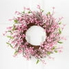 Collections Etc Spring Forsythia Floral Twig Door Wreath - Seasonal Door Accent for Any Room