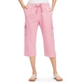thumbnail image 1 of Seersucker Cargo Pocket Capris, 1 of 3