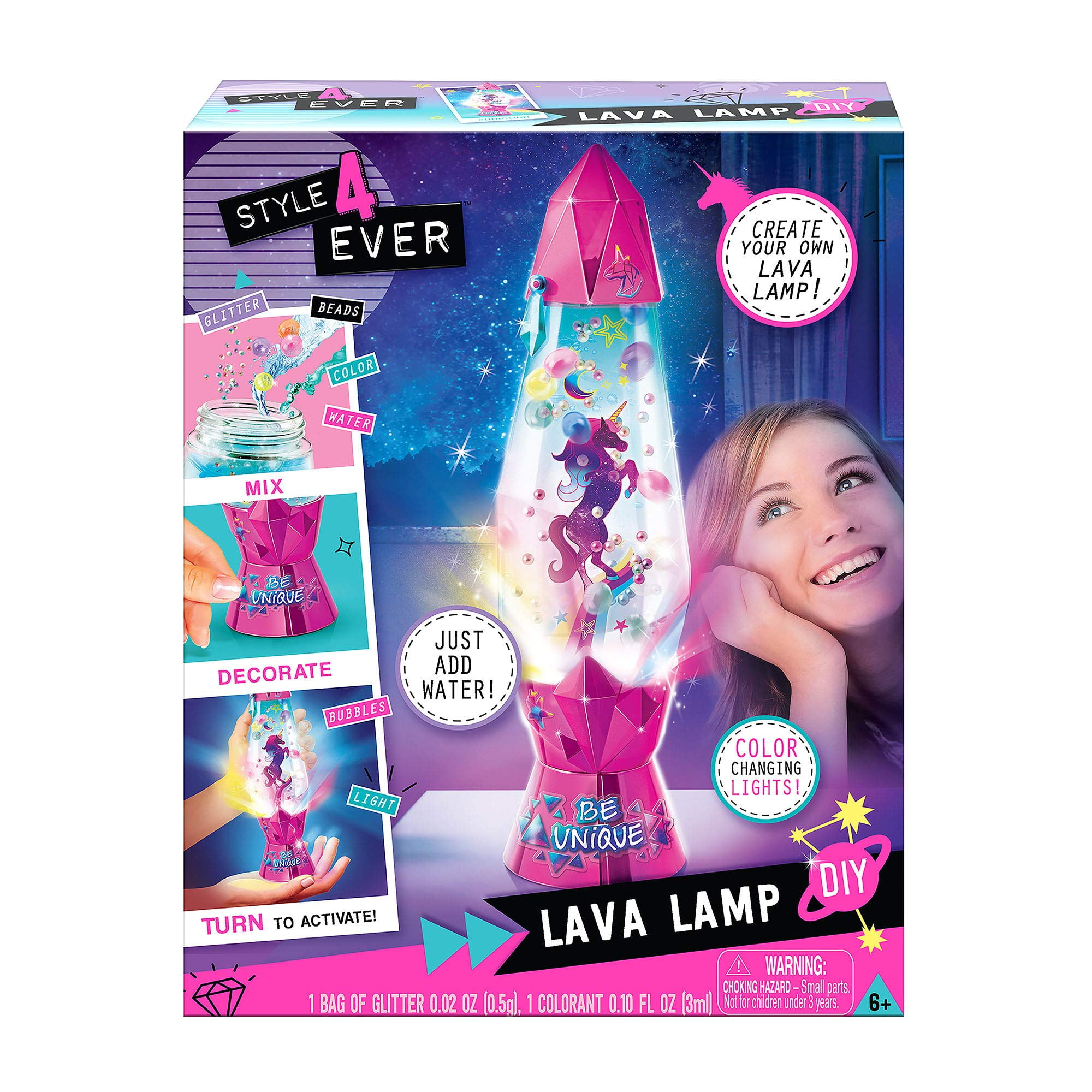Collections Etc Style 4 Ever Color-Changing DIY Lava Lamp Kit