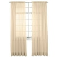 thumbnail image 1 of Collections Etc Stylemaster Elegance Sheer Voile, 60" X 84" | Panel, Gold, 1 of 3