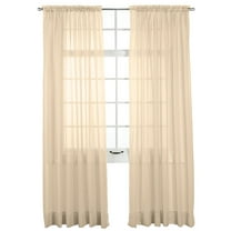 Collections Etc Stylemaster Elegance Sheer Voile, 60" X 84" | Panel, Gold