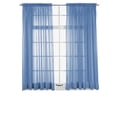 thumbnail image 1 of Collections Etc Stylemaster Elegance Voile Rod Pocket Panel, 60 by 84-Inch, Cobalt, 1 of 3