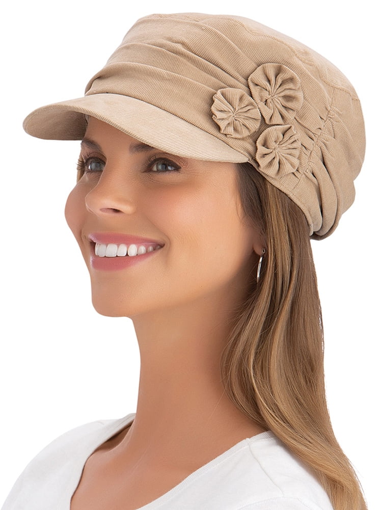 帽子 SIDE STRAP FLOWER KNIT CAP SIDE STRAP FLOWER KNIT CAP