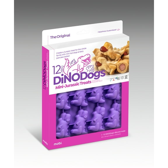 Collections Etc T-Rex Dinosaur Pigs-in-a-Blanket Silicone Mold