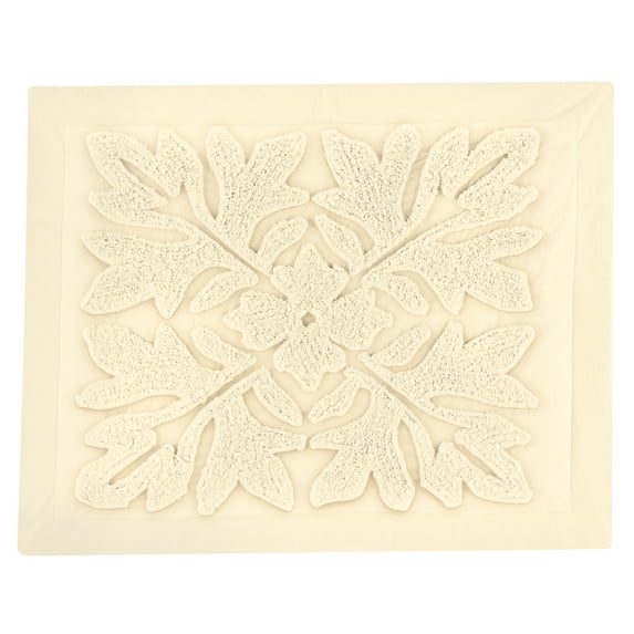 Collections Etc Textured Royal Medallion Chenille Pillow Sham