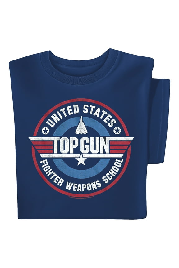 Collections Etc Top Gun Logo Short Sleeve Graphic T-Shirt