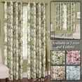 thumbnail image 1 of Collections Etc Tranquil Trees Grommet Top Insulated Room Darkening Thermal Black Out Window Curtain Panel, Green, 50" X 63", 1 of 1