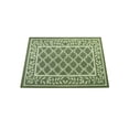 thumbnail image 1 of Collections Etc Two-Tone Leaf Lattice Rug Sage - 24" x 36", 1 of 3