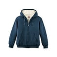 thumbnail image 1 of Collections Etc Ultra Soft Sherpa Lined Zip-Up Hooded Sweatshirt, 1 of 8