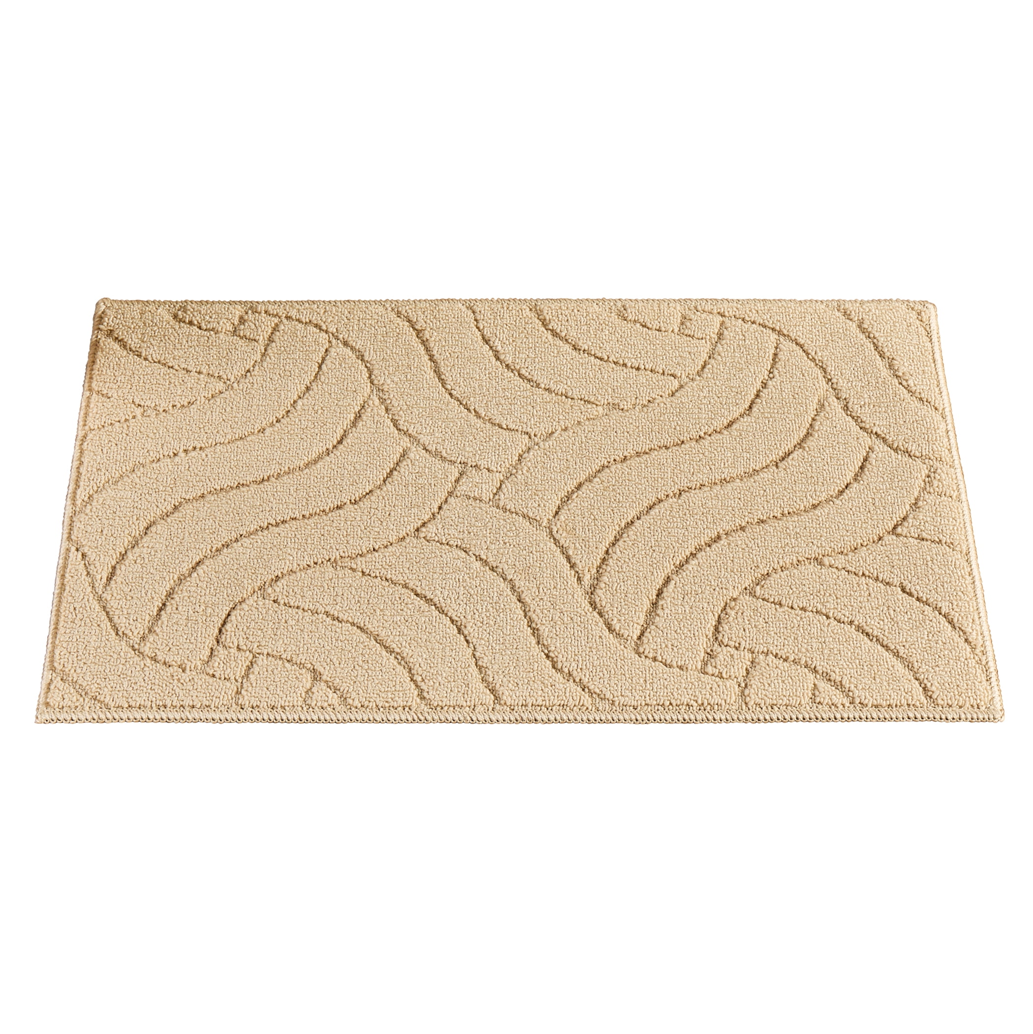 Collections Etc Wave Embossed Design Skid-Resistant Accent Rug ...