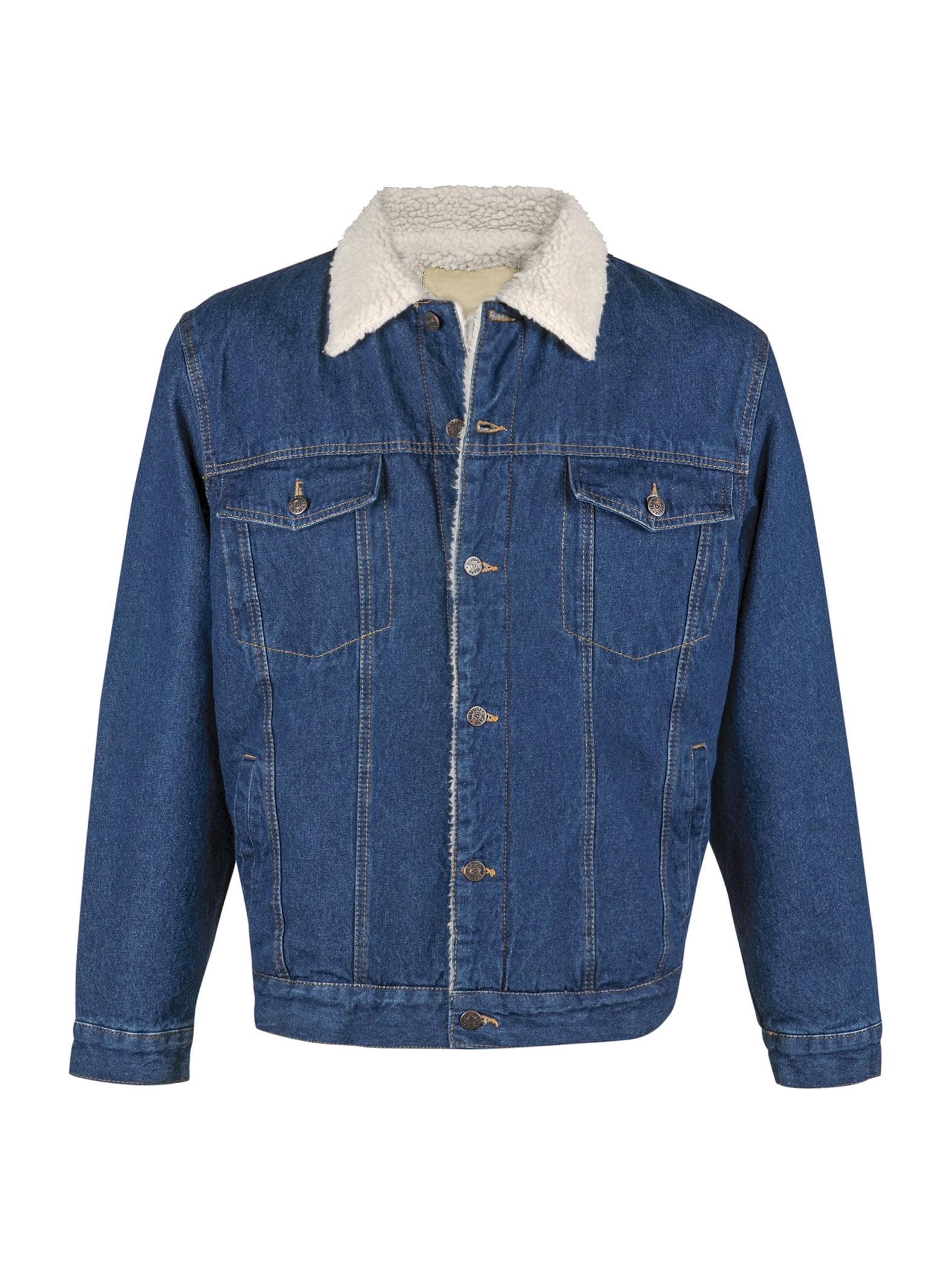 Dark blue deals sherpa jacket