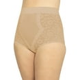 thumbnail image 1 of Collections Etc Women's Comfortable High Waisted Firm Control Shaping Brief Beige Medium, 1 of 3