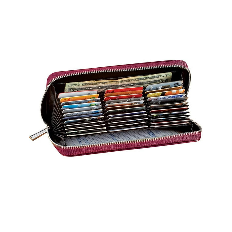 Burgundy Wallets & Card Cases for Women