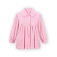 thumbnail image 1 of Collections Etc Women's Soft Fleece Full-Button Front Bed Jacket with Pockets Pink Small, 1 of 10