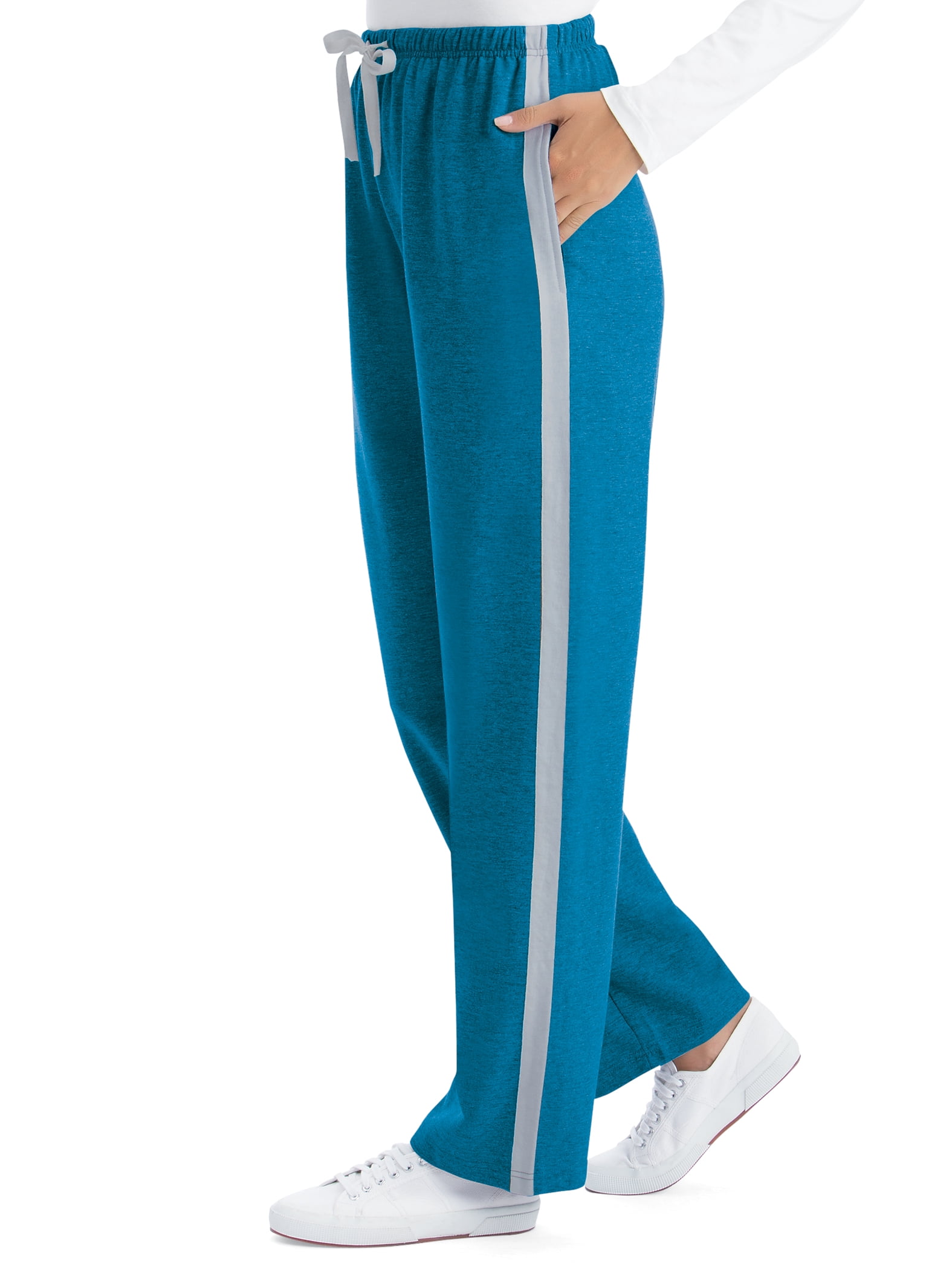 【SCENERITY】Side knit pants Lands' End Women s Sport Knit Pants Estate Green Tall X