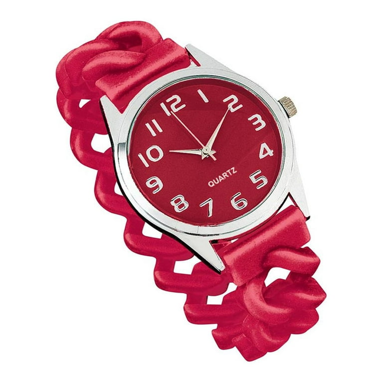 Women's watch with silicone band hot sale
