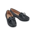 thumbnail image 1 of Collections Etc Woven Textured Padded Insoles Slip-On Loafers, 1 of 3