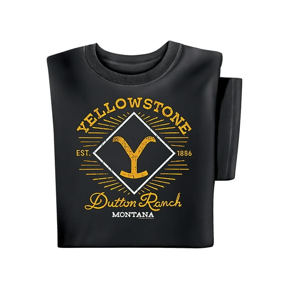 Collections Etc Yellowstone Dutton Ranch Logo Short Sleeve Tee